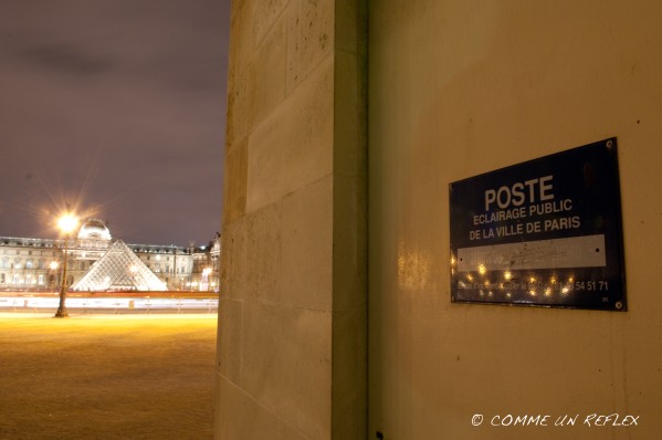 Poste d'éclairage public au jardin des tuileries, photo insolite. Photo-Pele-Mele 6685